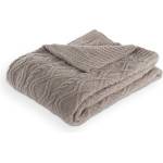 Tiseco Home Studio Кафяво-сиво одеяло от микроплюш 130x170 cm Aspen - Tiseco Home Studio (3693TAUPE)