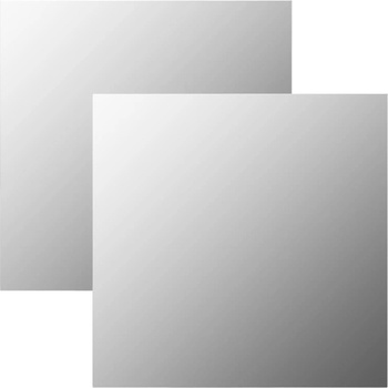 vidaXL Стенни огледала, 2 бр, 40x40 см, квадратни, стъкло (3051621)