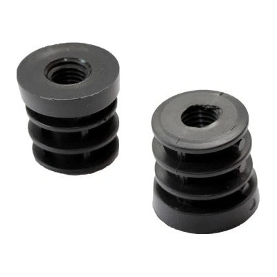 Plastová zátka o průměru 25mm s vnitřním závitem M8, síla stěny 1-1.25mm