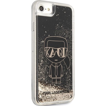 KARL LAGERFELD Гръб Karl Lagerfeld Liquid Glitter Gatsby Case за iPhone 7/8/SE2020/SE2022 - Черен (3666339050054)