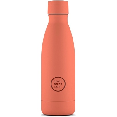 Cool Bottles Termo fľaša z nerezovej ocele Pastel Coral trojvrstvová 350 ml