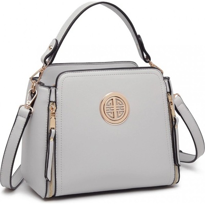 zdobená crossbody kabelka „Aura“ Sivá