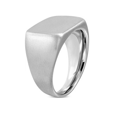 Šperky4U Pečetní ocelový prsten matný OPR1743