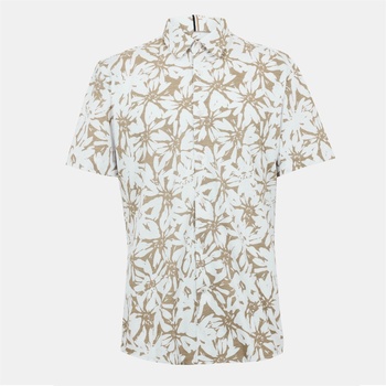 HUGO BOSS Риза с дълъг ръкав Boss Men's Roan Ken Long Sleeve Oxford Shirt - White