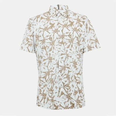 HUGO BOSS Риза с дълъг ръкав Boss Men's Roan Ken Long Sleeve Oxford Shirt - White