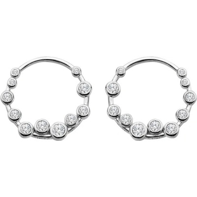 Hot Diamonds Moderné strieborné náušnice Tender DE893