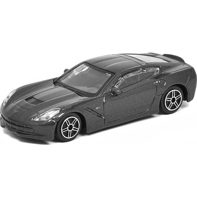 Bburago Chevrolet Corvette Stingray 2014 šedá metalíza 1:43