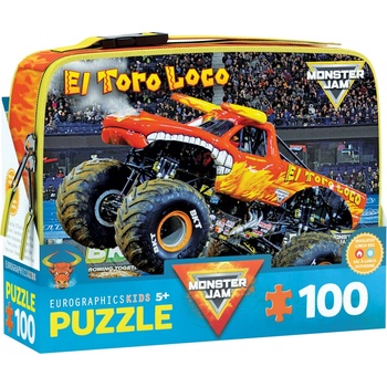 EUROGRAPHICS Детски пъзел Eurographics от 100 части - Кутия за обяд "Monster Jam: El Toro Loco (91005940)