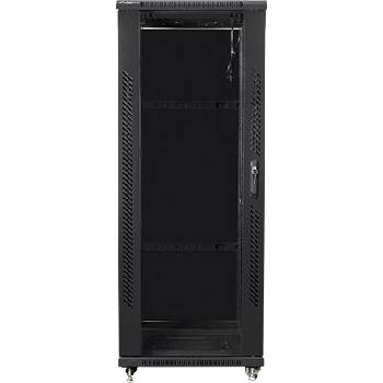 Lanberg Комуникационен шкаф Lanberg rack cabinet 19" free-standing 32U / 600x800 self-assembly flat pack, black (FF01-6832-12B)