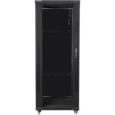 Lanberg Комуникационен шкаф Lanberg rack cabinet 19" free-standing 32U / 600x800 self-assembly flat pack, black (FF01-6832-12B)