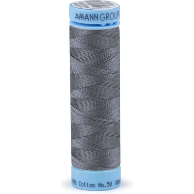 Bavlnené nite 100 m etiketné č. 50 Triana Amann Farba: 0415 Agate Gray