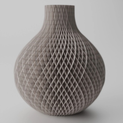 Váza Diamond Farba produktu: Biela muted, Výška vázy: XXL-320mm