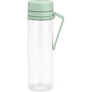 Brabantia Бутилка Brabantia Make&Take 1006279, 500 мл, С цедка, Защита от разливане, Широк отвор, Зелен/прозрачен (1006279)