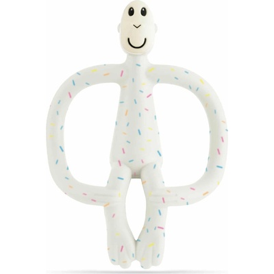 Matchstick Monkey hryzadlo a zubná kefka confetti cream