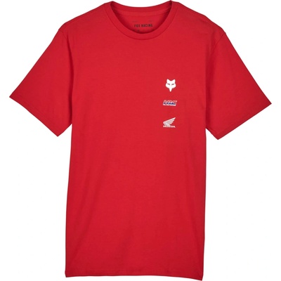 Fox tričko X Honda Premium 24 flame red