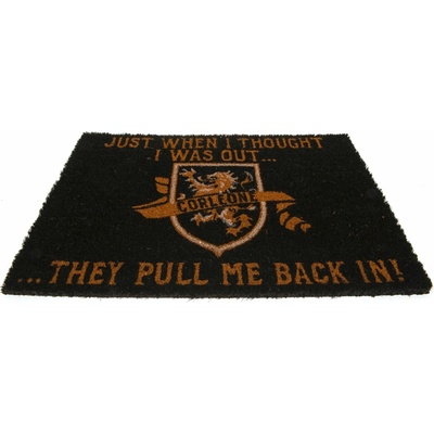 CurePink The Godfather Thought I Was Out GP86120 černá 60 x 40 cm