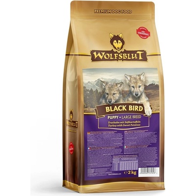 Wolfsblut Black Bird Large Breed Puppy krůta s batáty 2 kg
