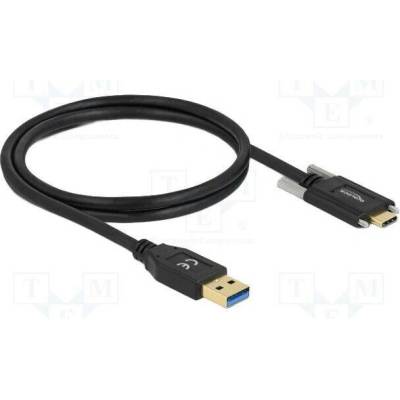 Delock 83718 USB A vidlice USB C vidlice 1m černý