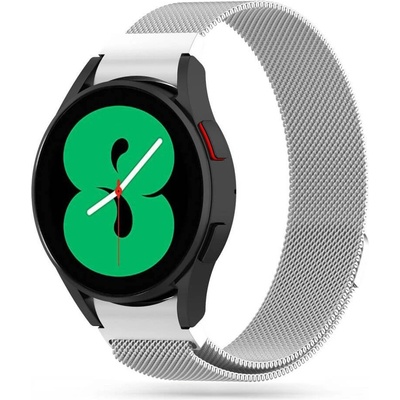 Tech-Protect Каишка от неръждаема стомана за Samsung Galaxy Watch, Huawei Watch, Xiaomi, Garmin и други часовници с 20мм захват - Tech-Protect Milanese 2 Steel Band 20mm (сребрист) (THP758SLV)