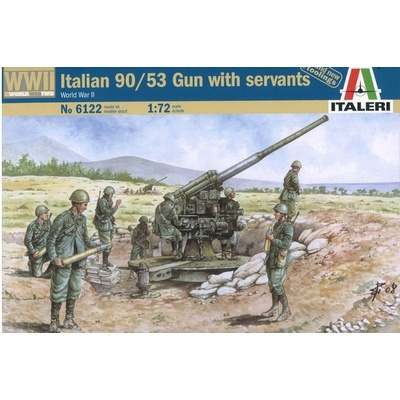 Italeri Italian 90/53 kanón + posádka 1:72