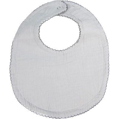 BabyJem Лигавник от муселин BabyJem - Сив, 23 x 32 cm (811)