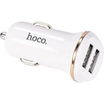 hoco. Зарядно за кола с 2xUSB изходa (4.2A) и Lightning кабел за iPhone, iPad и iPod с Lightning порт - Hoco Dual USB Car Charger 4.8A & Lightning Cable Z1 (бял) (Z1)