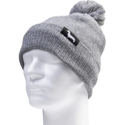 Kašmir pletený s bambulí ZW03 all grey