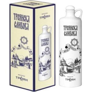  РАКИЯ ОТЛЕЖАЛА ТРОЯНСКА СЛИВОВА В ПОРЦЕЛАНОВА БУТИЛКА 700 МЛ