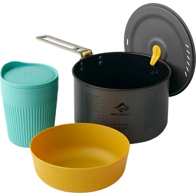 Sea to Summit Комплект съд Sea to summit Frontier UL One Pot Cook Set (3 Pieces) Cooking set - Grey II - размер Pot: 2 l, Bowl & Mug: M (532-3020-0211)