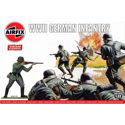 Airfix WWII German Infantry Classic Kit VINTAGE 1:32