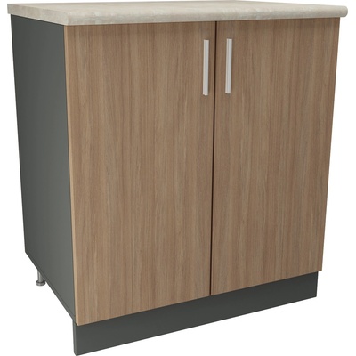 DST Кухненски модул MK-46 dst, 900/800/600-480, антрацит и дъб амбер