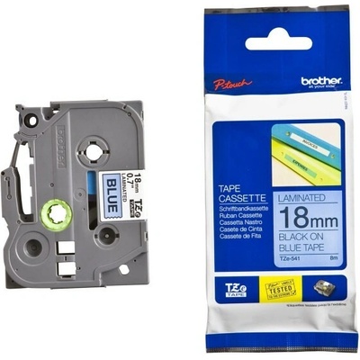 páska BROTHER TZ541 čierne písmo, modrá páska Tape (18mm) (TZE541)