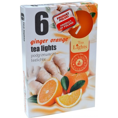 Admit Tea Lights Ginger Orange 6 ks