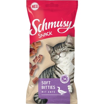 Schmusy Snack Soft Bitties kačacie 12 x 60 g