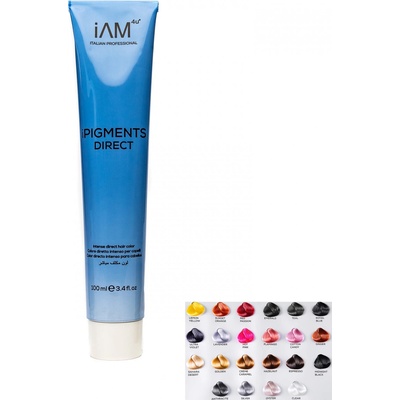 iAM4u iPIGMENTS Direct – profesionální přímé pigmenty pro tónování, oživení barvy a lesk vlasů, 100 ml ODSTÍN: EMERALD