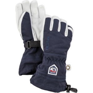 Hestra Детски ръкавици Hestra Kid's Army Leather Heli Ski 5 Finger Gloves - Navy - размер 5 (EU) (202-1167-0213)