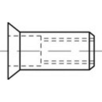 TOOLCRAFT TO-5444271 slepá nýtovací matice M8 ocel 100 ks