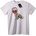 NOONEBRAND Тениска Скелетна ръка с чаша вино - XS, White