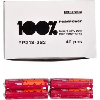 GP Batteries Цинк карбонова батерия GP R6 PEAKPOWER, PP-S2, 2 бр. в опаковка / shrink, 1.5V (GP-BM-R6-PP-S2)