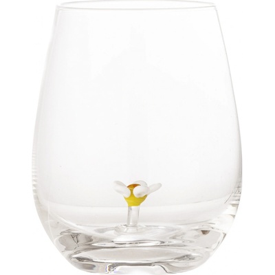 Bloomingville Sklenice na vodu Misa Flower čirá barva sklo 560 ml