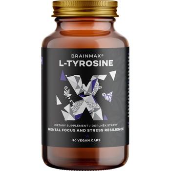 BrainMax L-Tyrosine, L-тирозин, 750 mg, 90 растителни капсули