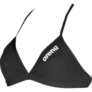 arena solid tie back top black/white 38