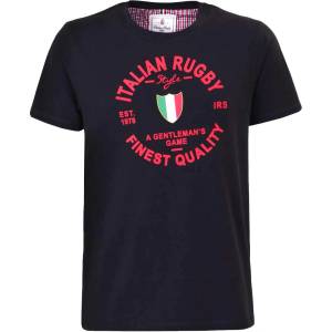 Italian rugby style Тениска irs 25025a-17 (25025a-17-black)