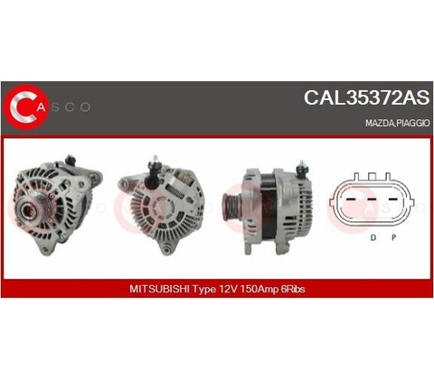 generátor CASCO CAL35372AS