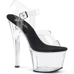 Pleaser USA Pleaser Sky-308 Clr-Blk/Clr 35