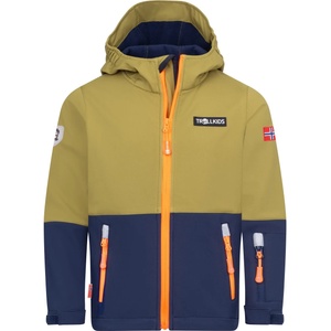 TROLLKIDS Детско софтшел яке Trollkids Kid's Skjorta Jacket Softshell jacket - Spruce Green / Navy - размер 98 (EU) (703-6162-0912)