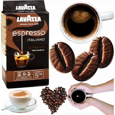 Lavazza mletá Espresso Italiano Classico dóza 250 g