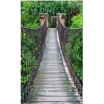 DIMEX ART s. r. o Флизелинов фототапет мост в гората 150 x 250 см