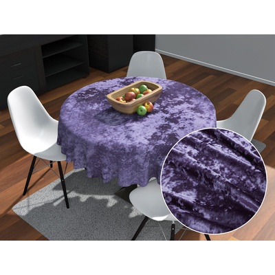 Biante Sametový kulatý ubrus Diana DI-006 Ø 110 cm