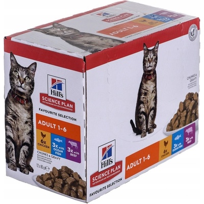 Hill’s Science Plan Adult rybí výběr 12 x 85 g